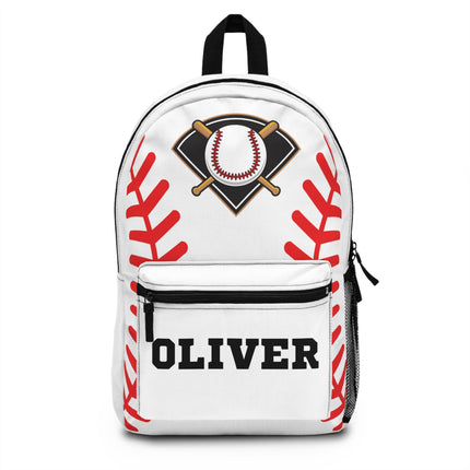 Personalized Baseball Backpack: Custom Name, Waterproof School Bag