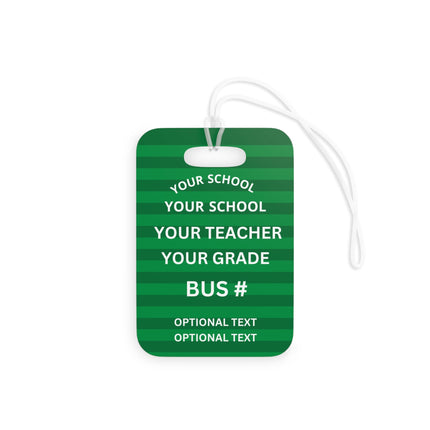 Kids School Backpack Tag | Football Schoolbag Label | Back to School Personalized Label | Personalized Child Backpack