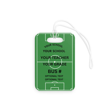 Kids School Backpack Tag | Soccer Schoolbag Label | Back to School Personalized Label | Personalized Child Backpack