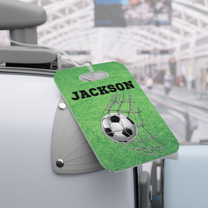 Kids School Backpack Tag | Soccer Schoolbag Label | Back to School Personalized Label | Personalized Child Backpack