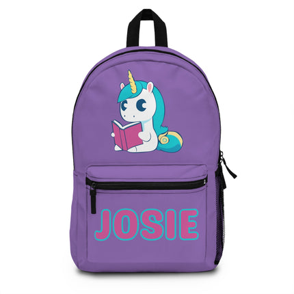Kids Unicorn School Backpack | Personalized School Bag | Back to School Backpack | Purple Child Book Bag