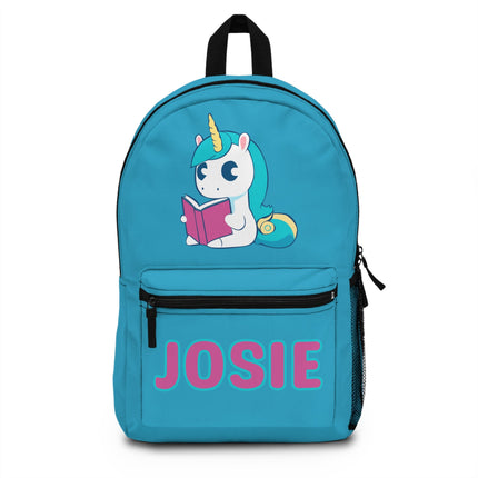 Kids Unicorn School Backpack | Personalized School Bag | Back to School Backpack | Turquoise Child Book Bag