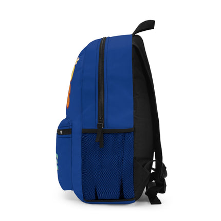 Kids Good Vibes School Backpack | Personalized School Bag | Dark Blue Book Bag