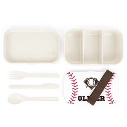 Personalized Bento Box | Baseball Bento Lunch Box | Kids School Snack Container | Custom Lunch Box