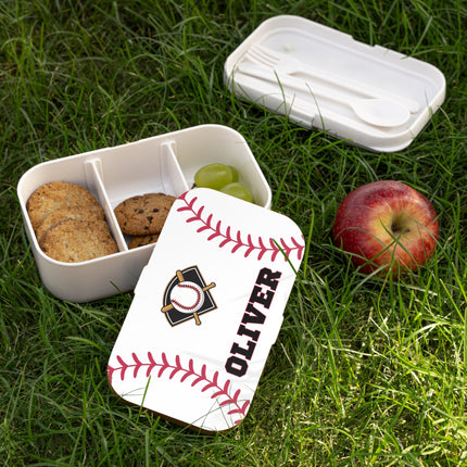 Personalized Bento Box | Baseball Bento Lunch Box | Kids School Snack Container | Custom Lunch Box