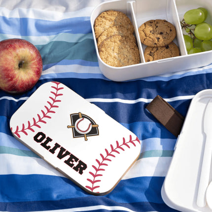 Personalized Bento Box | Baseball Bento Lunch Box | Kids School Snack Container | Custom Lunch Box