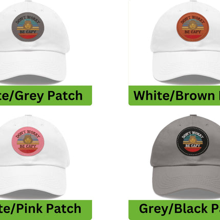 Capybara Hat with Leather Patch | Don't Worry Be Capy Hat | Animal Lover Gift | Capybara Gift