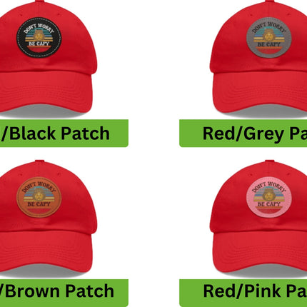 Capybara Hat with Leather Patch | Don't Worry Be Capy Hat | Animal Lover Gift | Capybara Gift