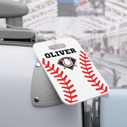 Kids School Backpack Tag | Baseball Schoolbag Label | Back to School Personalized Label | Personalized Child Backpack