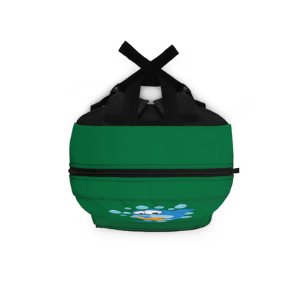 Kids Shark School Backpack | Personalized School Bag | Dark Green Book Bag