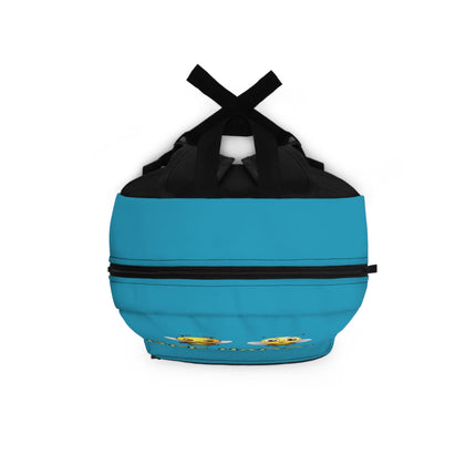 Kids Bee Happy School Backpack | Personalized School Bag | Turquoise Book Bag