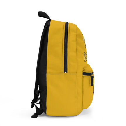 Kids Bee Happy School Backpack | Personalized School Bag | Yellow Book Bag