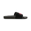Kids Beach Sandals | Pink Axolotl Sandals | Youth Flip Flops | Childrens Slide Sandals | Black Animal Sandals