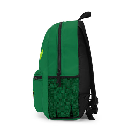 Kids Bookworm School Backpack | Personalized School Bag | Back to School | Dark Green Book Bag