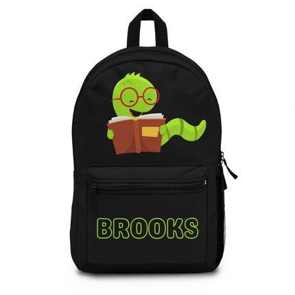 Kids Bookworm School Backpack | Personalized School Bag |White Book Bag