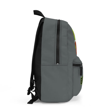 Kids Bookworm School Backpack | Personalized School Bag | Dark Gray Book Bag