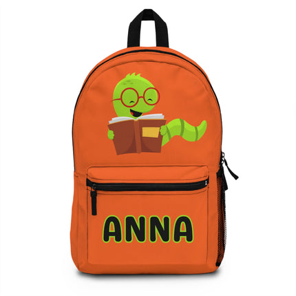 Kids Bookworm School Backpack | Personalized School Bag | Dark Green Book Bag