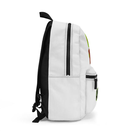 Kids Bookworm School Backpack | Personalized School Bag | White Book Bag