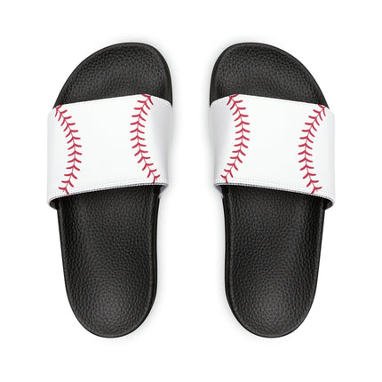 Kids Beach Sandals | Baseball Sandals | Youth Flip Flops | Childrens Slide Sandals | White Sports Sandals