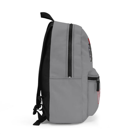 Kids Monster Truck School Backpack | Personalized School Bag | Gray Book Bag