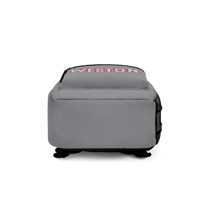 Kids Monster Truck School Backpack | Personalized School Bag | Gray Book Bag