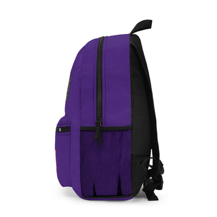 Kids Monster Truck School Backpack | Personalized School Bag | Purple Book Bag