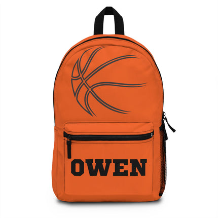 Personalized Basketball Backpack: Custom Name School Bag for Kids