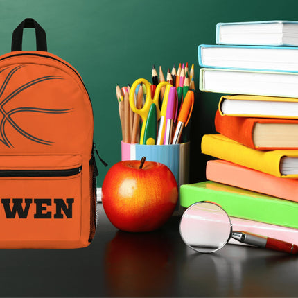 Personalized Basketball Backpack: Custom Name School Bag for Kids