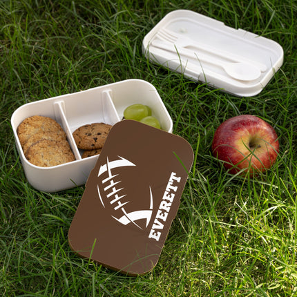 Personalized Bento Box | Football Bento Lunch Box | Kids School Snack Container | Custom Lunch Box