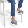 Kids Beach Sandals | Axolotl Sandals | Youth Flip Flops | Childrens Slide Sandals | Dark Blue Animal Sandals