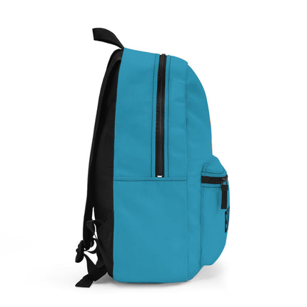 Kids Giraffe School Backpack | Personalized School Bag |Turquoise Book Bag