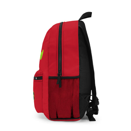 Kids Bookworm School Backpack | Personalized School Bag | Back to School | Red Book Bag