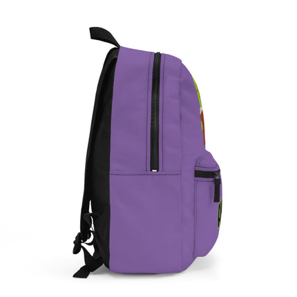 Kids Bookworm School Backpack | Personalized School Bag | Back to School | Purple Book Bag