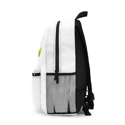 Kids Bookworm School Backpack | Personalized School Bag | White Book Bag