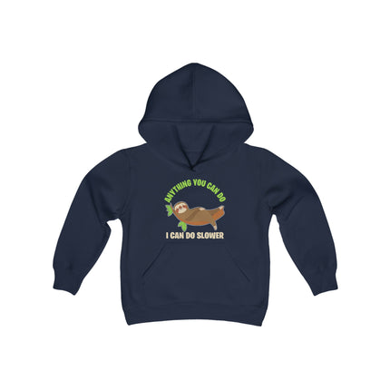 Kids Sloth Sweatshirt | Youth Hooded Sweatshirt | Animal Lover Gift | Child Sloth Gift | Sloth Hoodie