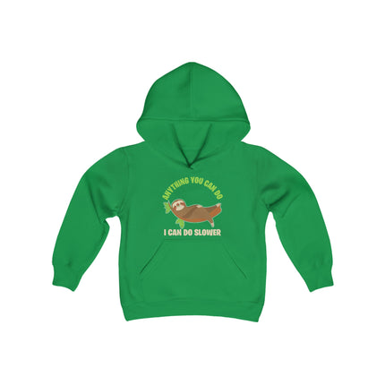 Kids Sloth Sweatshirt | Youth Hooded Sweatshirt | Animal Lover Gift | Child Sloth Gift | Sloth Hoodie
