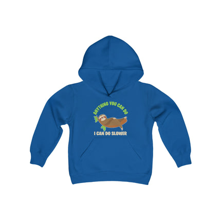 Kids Sloth Sweatshirt | Youth Hooded Sweatshirt | Animal Lover Gift | Child Sloth Gift | Sloth Hoodie