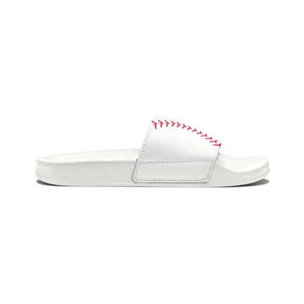 Kids Beach Sandals | Baseball Sandals | Youth Flip Flops | Childrens Slide Sandals | White Sports Sandals