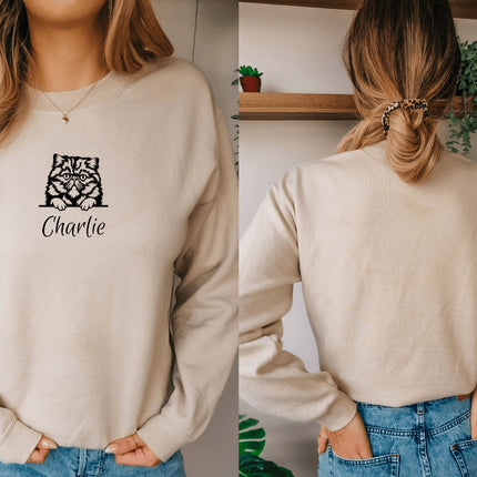 Personalized Pet Sweatshirt | Dog Owner Sweatshirt | Dog Mom Sweatshirt | Cat Owner Gift | New Dog Owner | Pet Lover Sweatshirt | Pet Face
