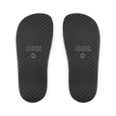 Men's Beach Sandals | Capybara Sandals | Youth Flip Flops | Men's Slide Sandals | Retro Sandals | Don't Worry Be Capy Gray Shoes