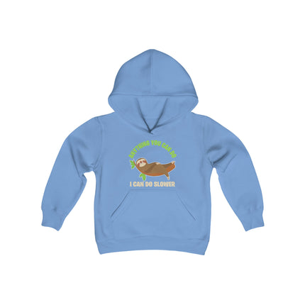 Kids Sloth Sweatshirt | Youth Hooded Sweatshirt | Animal Lover Gift | Child Sloth Gift | Sloth Hoodie