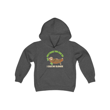 Kids Sloth Sweatshirt | Youth Hooded Sweatshirt | Animal Lover Gift | Child Sloth Gift | Sloth Hoodie