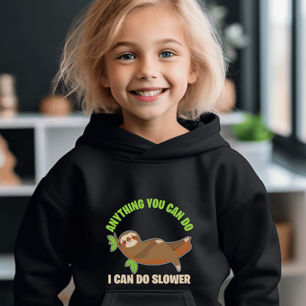 Kids Sloth Sweatshirt | Youth Hooded Sweatshirt | Animal Lover Gift | Child Sloth Gift | Sloth Hoodie