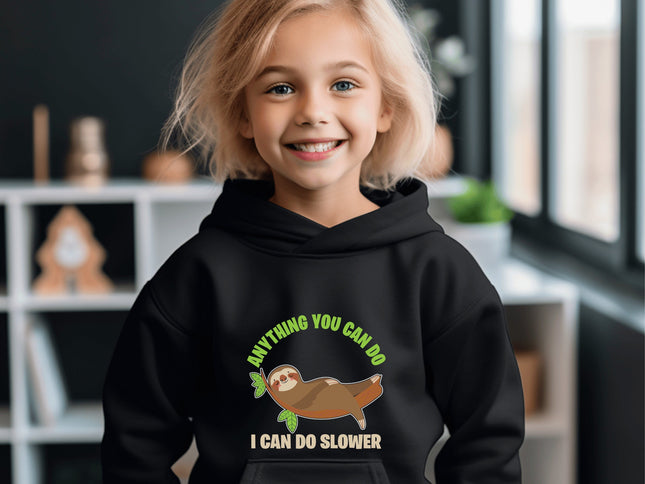 Kids Sloth Sweatshirt | Youth Hooded Sweatshirt | Animal Lover Gift | Child Sloth Gift | Sloth Hoodie