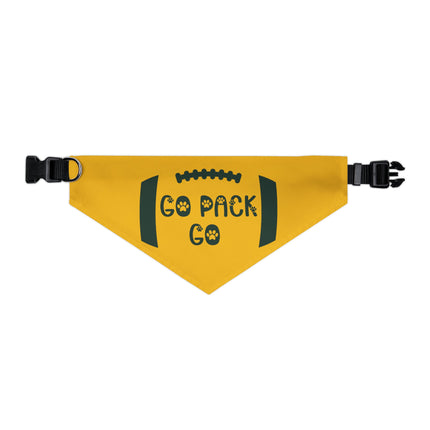 Green Bay Dog Bandana Collar: Wisconsin Football Pet Gift
