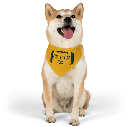 Green Bay Dog Bandana Collar: Wisconsin Football Pet Gift