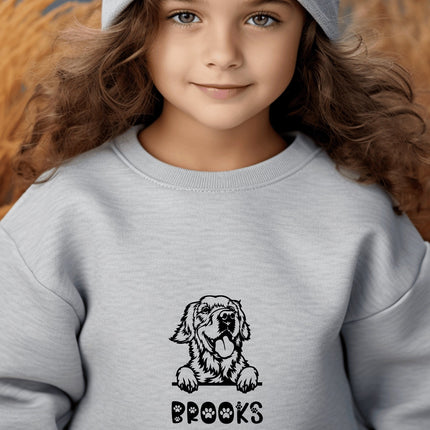 Youth Pet Sweatshirt | Personalized Pet Sweatshirt | Dog Owner Sweatshirt | Dog Mom Sweatshirt | Cat Owner Gift | New Dog Owner | Pet Lover