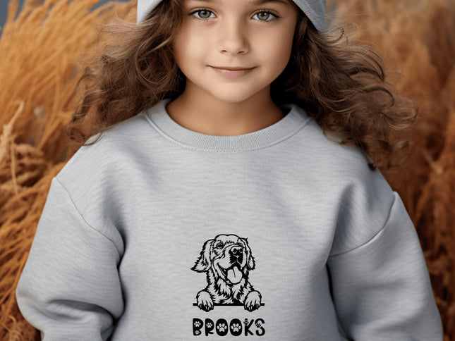 Youth Pet Sweatshirt | Personalized Pet Sweatshirt | Dog Owner Sweatshirt | Dog Mom Sweatshirt | Cat Owner Gift | New Dog Owner | Pet Lover