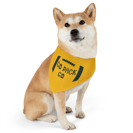 Green Bay Dog Bandana Collar: Wisconsin Football Pet Gift