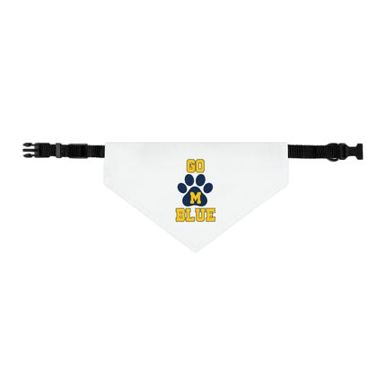 Michigan Wolverines Pet Bandana Collar: Go Blue Football Gift